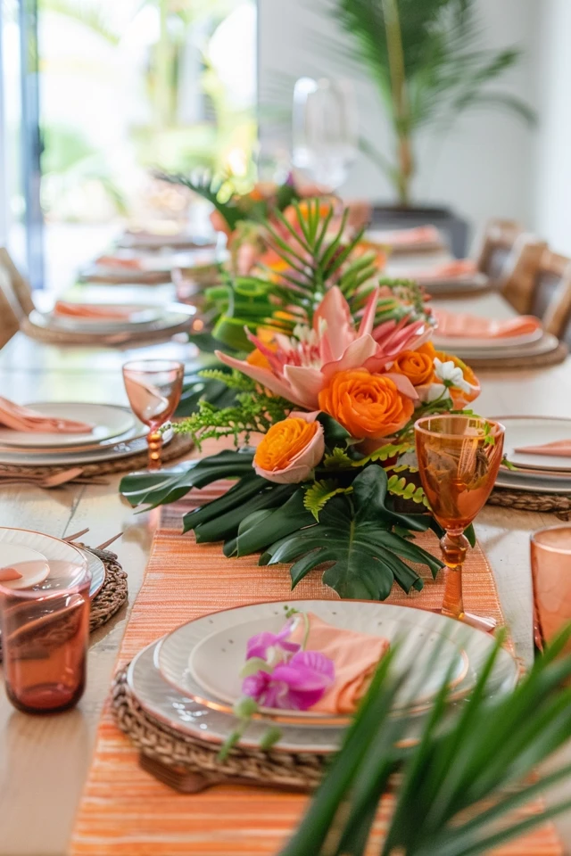 DIY Dining Room Table Runner Decor