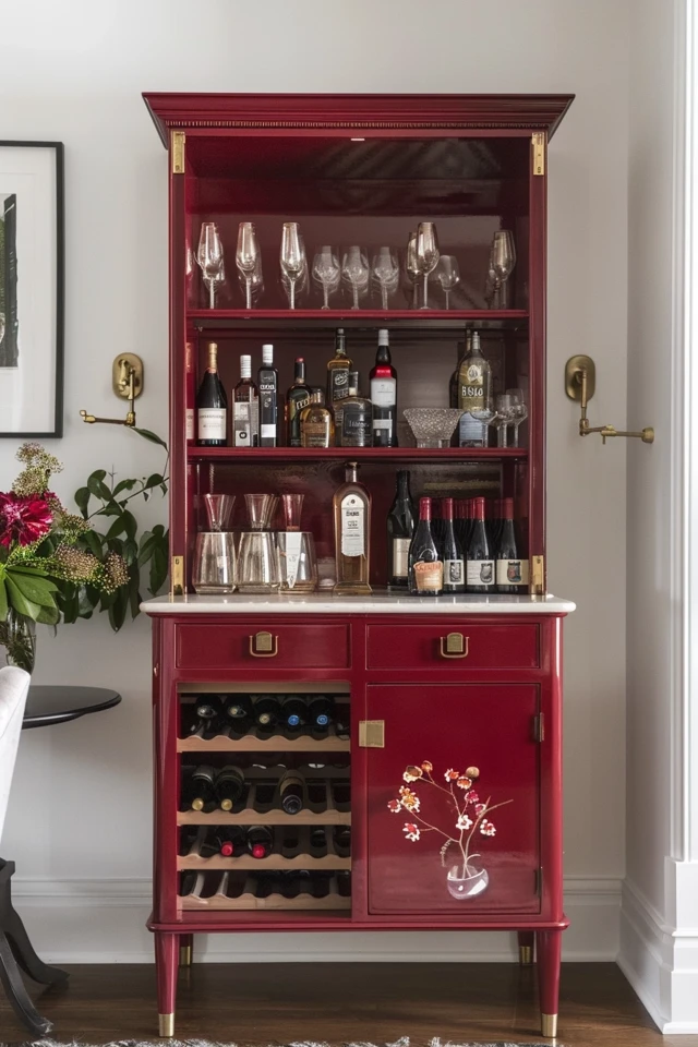 Outdoor-Inspired Bar Cabinets