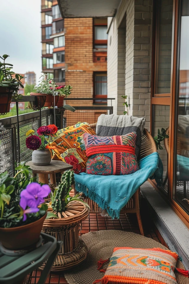 Eclectic Balcony Decor: Mix and Match Styles