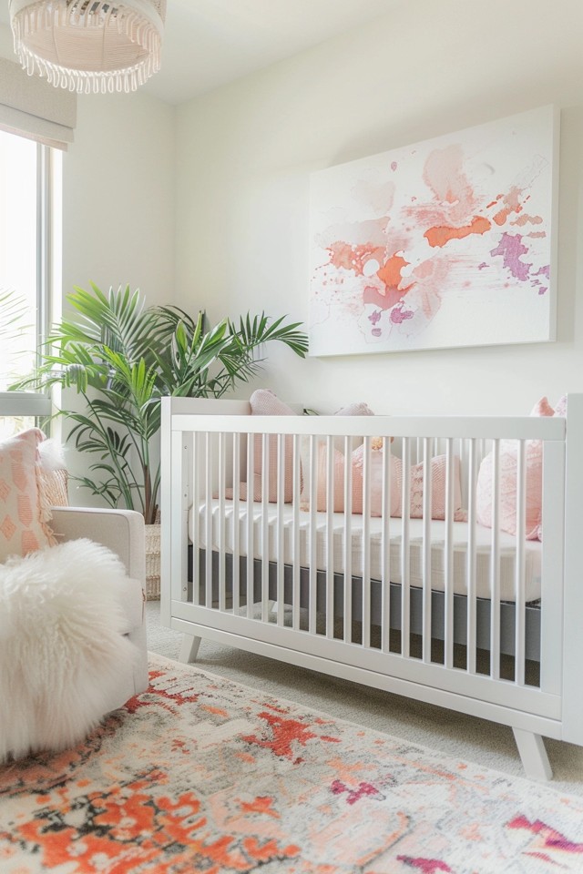 Coastal-Inspired Wallpaper with Subtle Patterns
