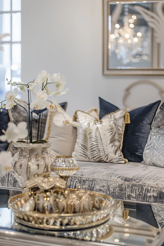 Elegant Glam Decor: Velvet Touches
