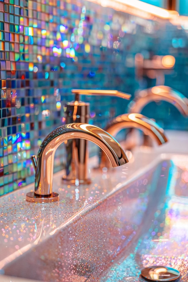 Sparkle Up Your Space: Glitter Grout Bathroom Ideas - photo 2