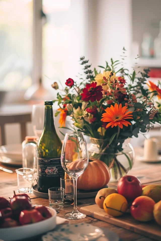 A Vintage Inspired Neutral Thanksgiving Tablescape
