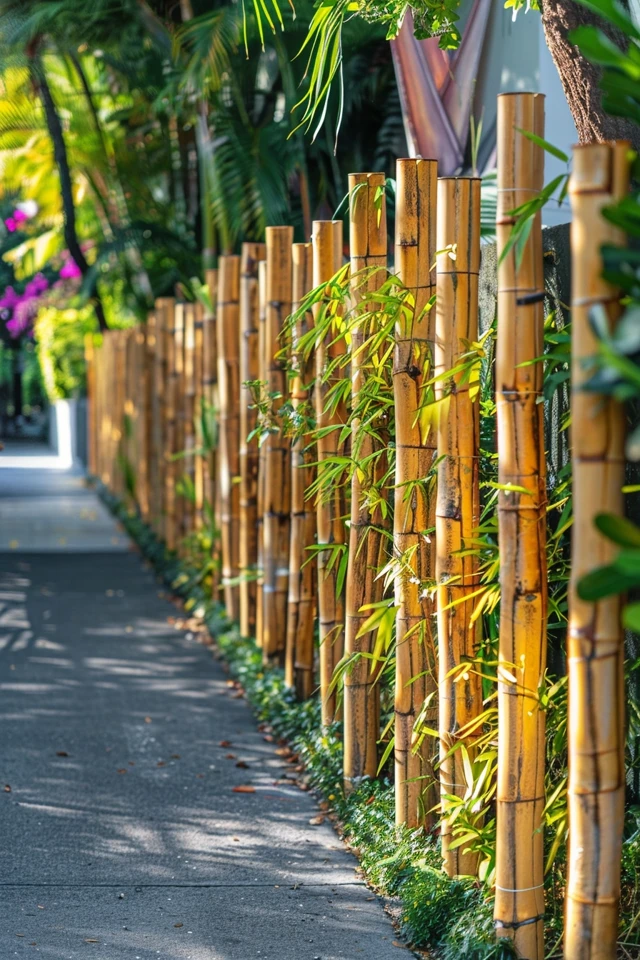 Modern Bamboo Fence Ideas