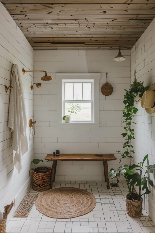 Farmhouse Shower Tile Ideas for a Rustic Charm