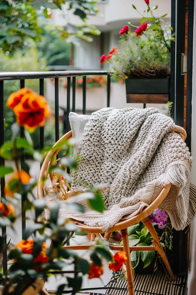 Ideas for Cozy Balcony Seating
