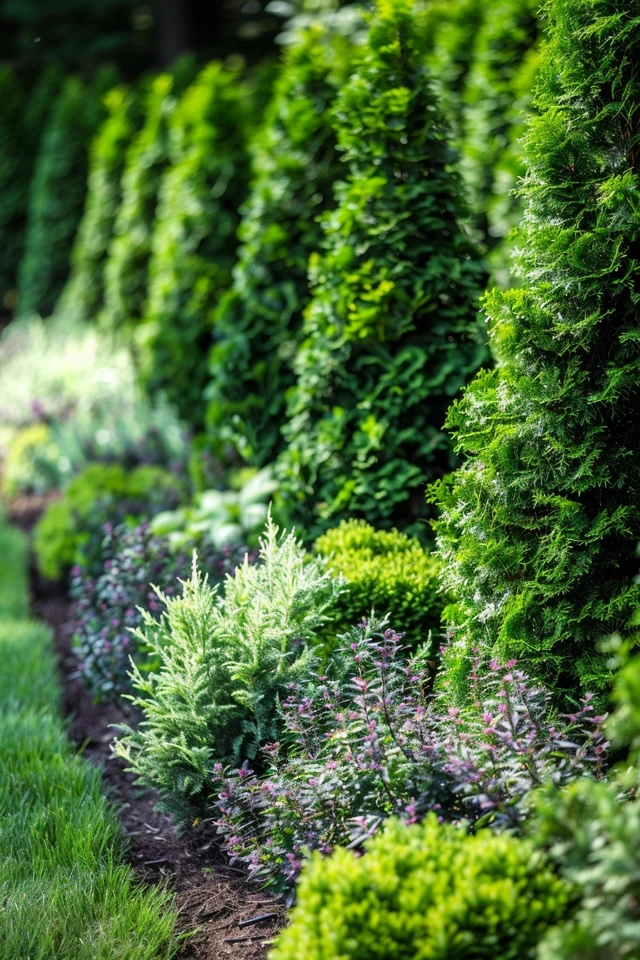 Privacy Landscaping with Arborvitae Trees