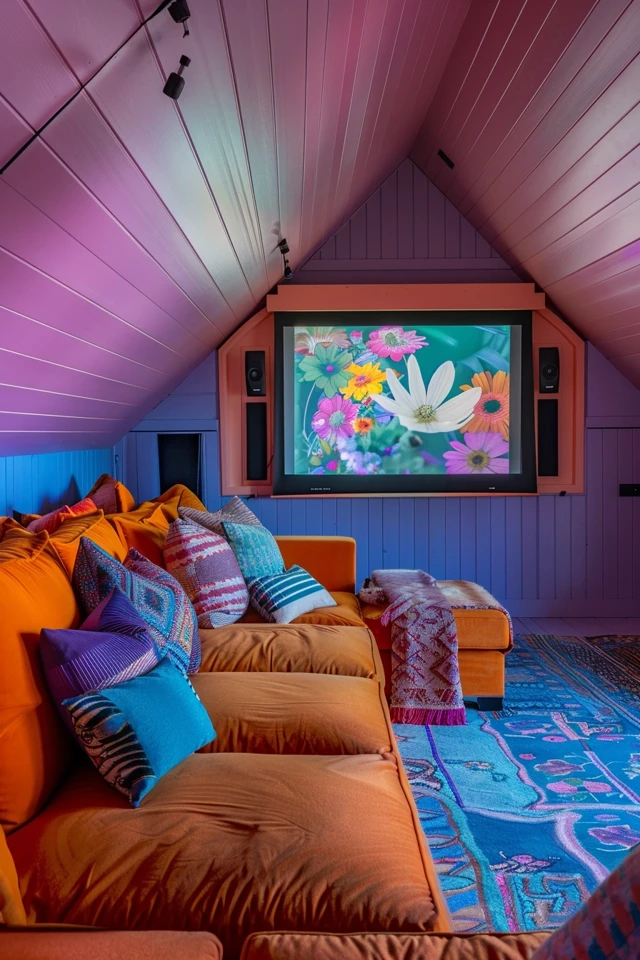 Attic Home Theater: Ultimate Movie Experience