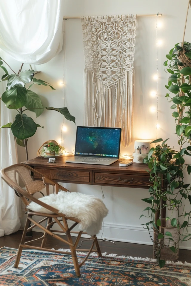 Bohemian Home Office: Stylish and Creative Spaces