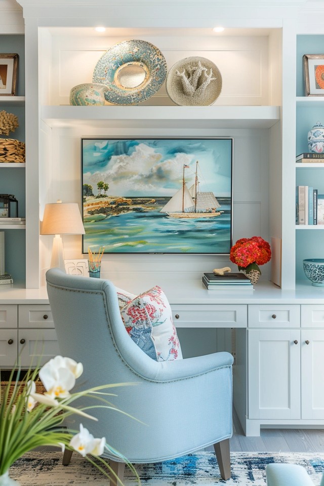 Coastal Office Decor Ideas