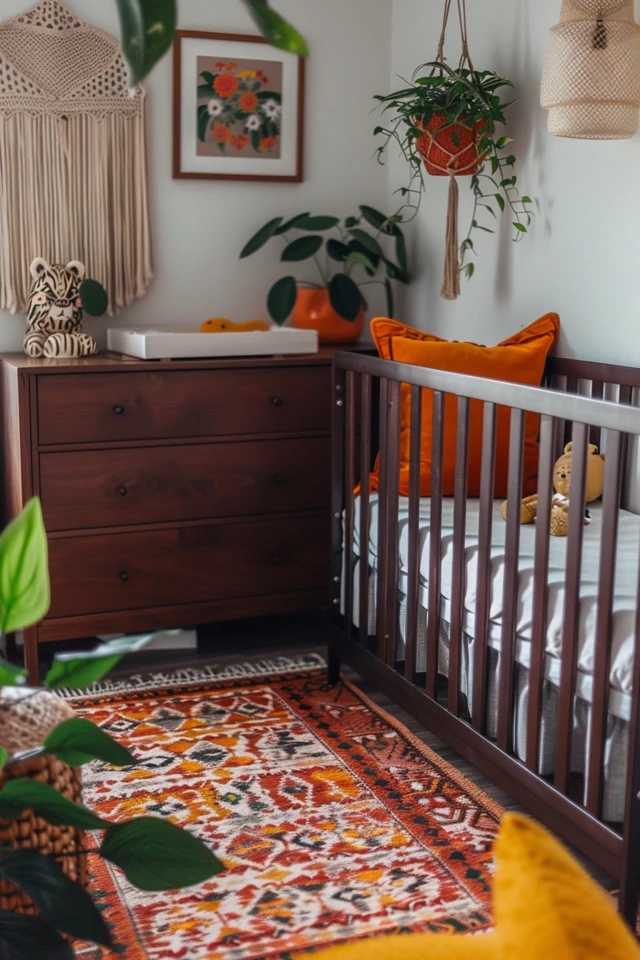 Creating Cozy Charm: Dark Brown Crib Nursery Ideas