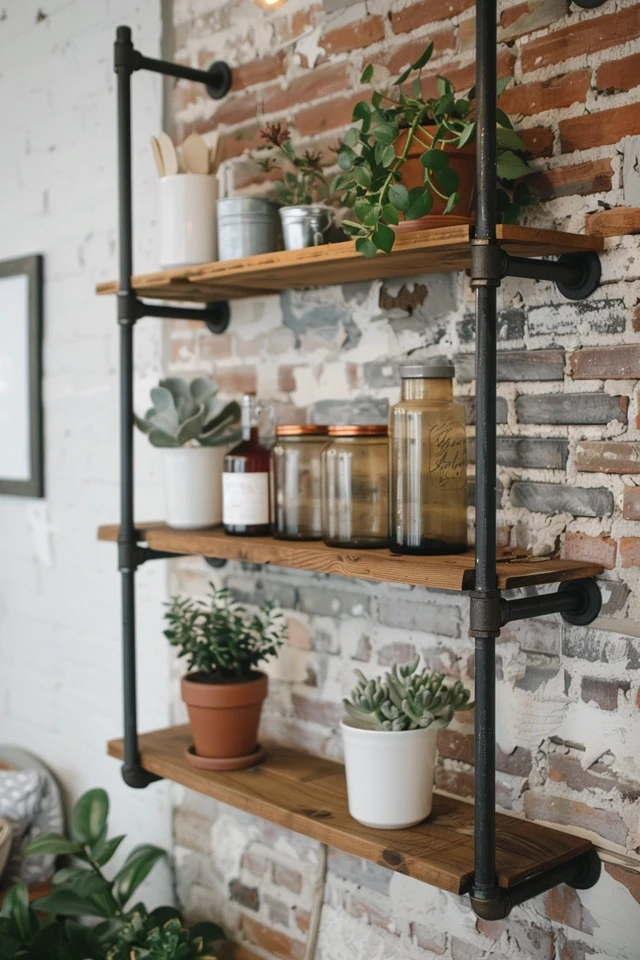 Industrial Shelving Units: Display with Style