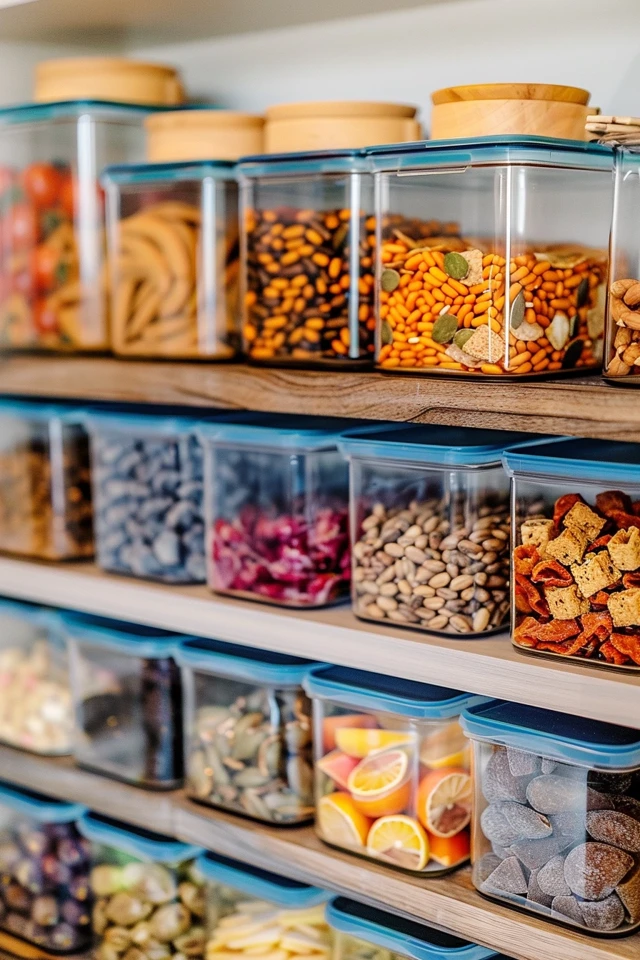 Colorful Stackable Plastic Bins: Ample Storage Space