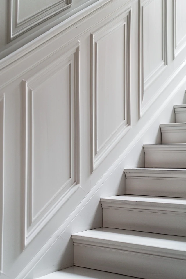 Staircase Wall Molding Ideas for Elegant Home Decor
