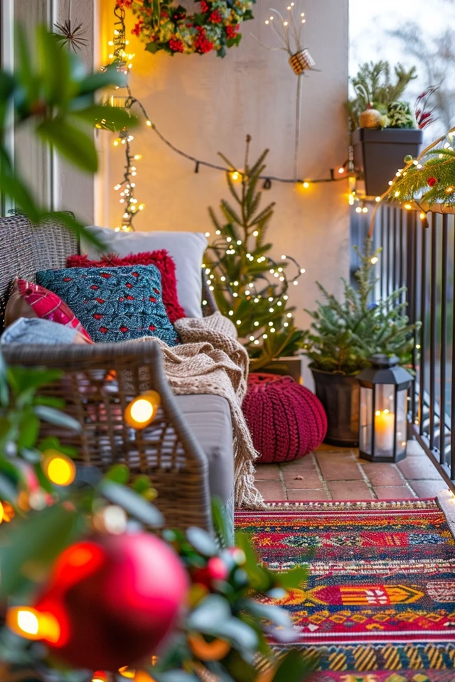 Simple and Elegant Balcony Decorations
