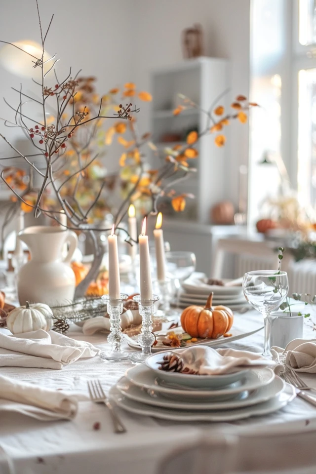 Setting the Table with Seasonal Plates and Vintage Silver