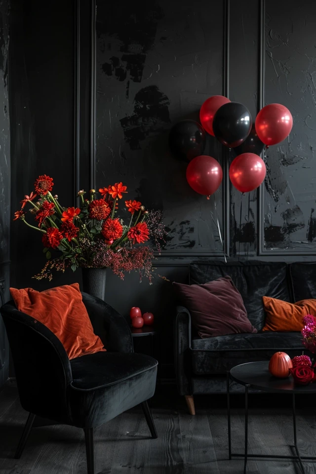 All Black Party Decorations
