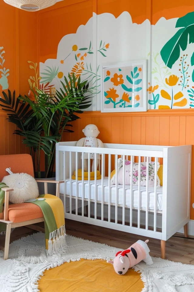 Pair White Walls with Bold Wallpaper
