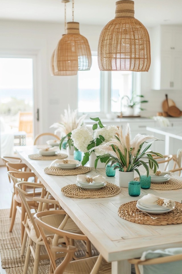 Coastal Dining Room Decor: Bright and Breezy