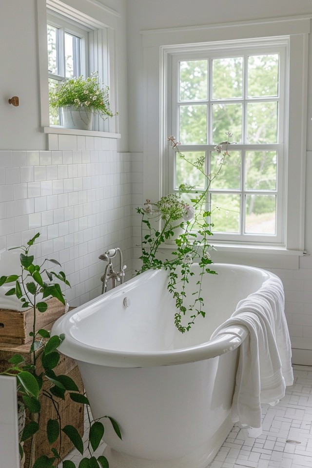 Charming Farmhouse Bathroom: Decor Ideas