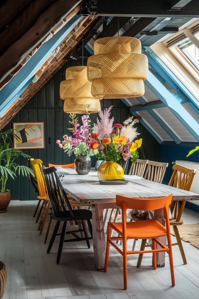 Utilize the Finished Attic for Dining