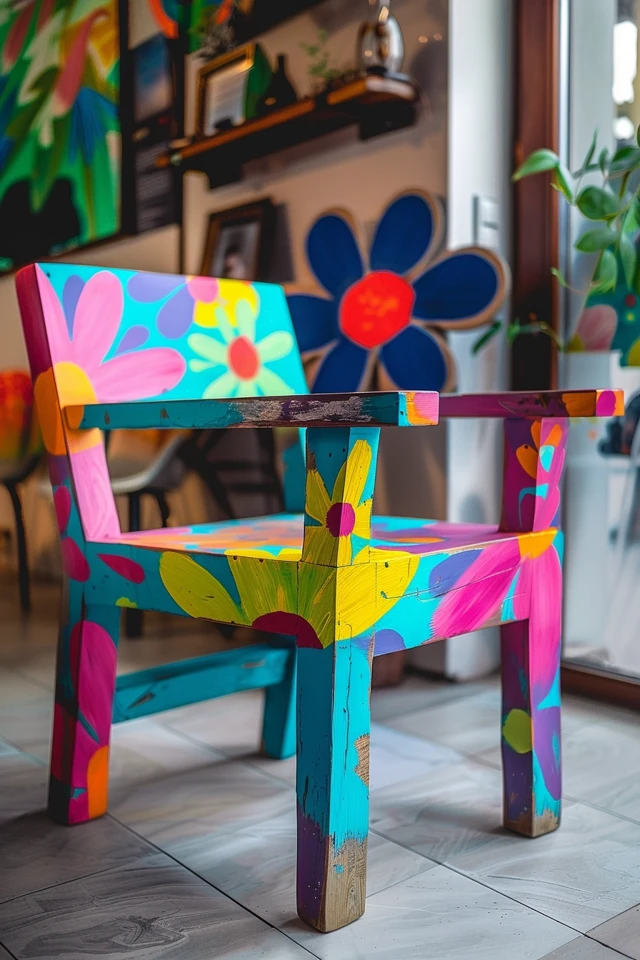 Unleash Creativity: Funky Wooden Chair Painting Ideas