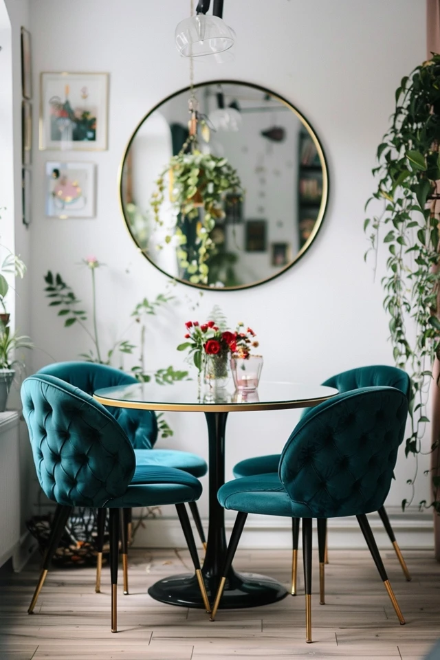 Stylish Mirror Decor for Small Dining Rooms