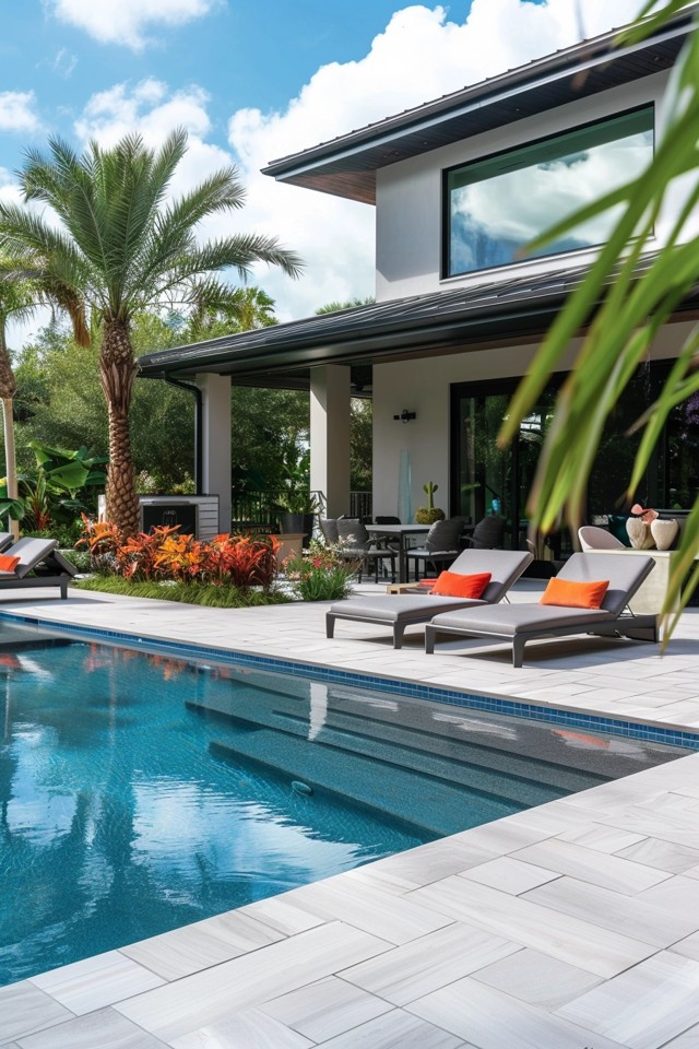Creative Patterns and Designs for Pool Pavers