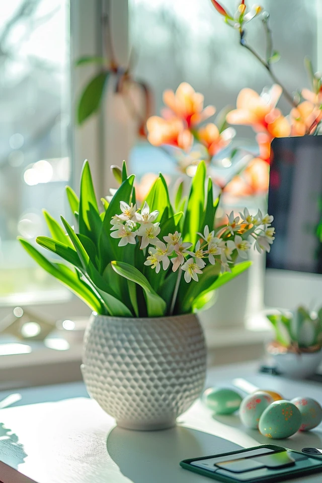 DIY Easter Office Decorations