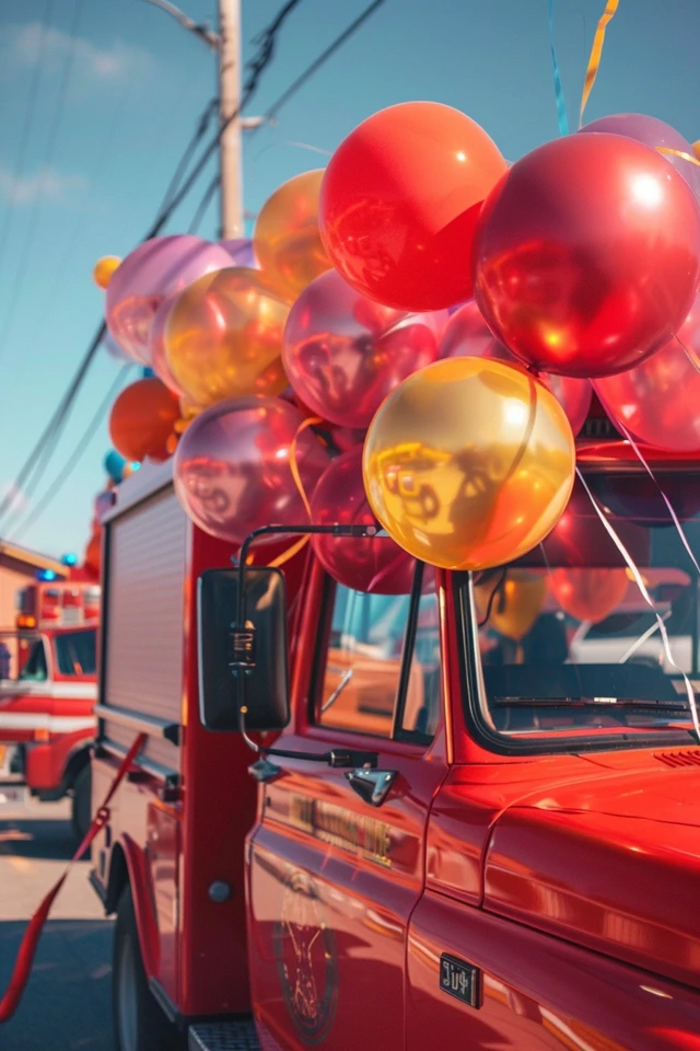 Fire Truck Birthday Invitations