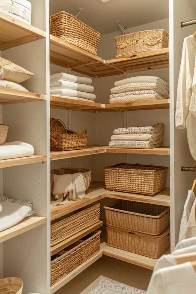 Pull drawers open into standing space