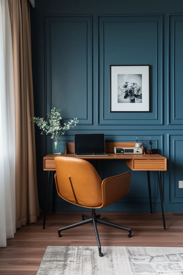 Unique Accent Wall Ideas for a Home Office