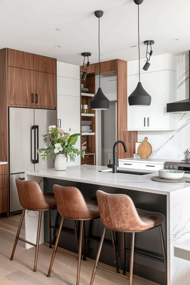 Stylish and Functional Design Elements for a Small Kitchen Peninsula