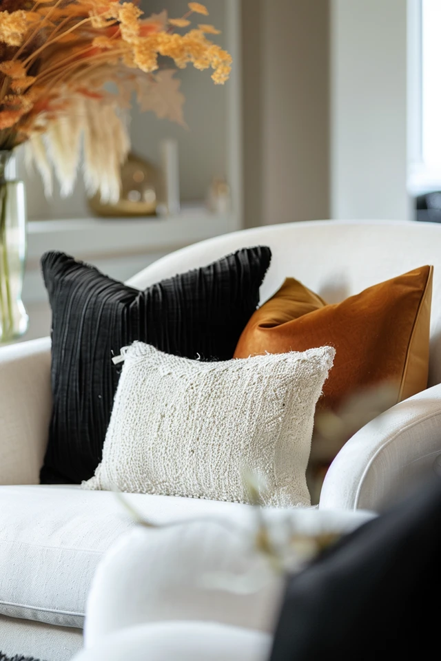 Contemporary Black, White & Gold Color Scheme