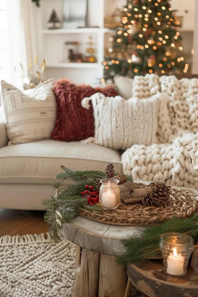 Rustic-Inspired Entryway: Welcome to Cozy Christmas