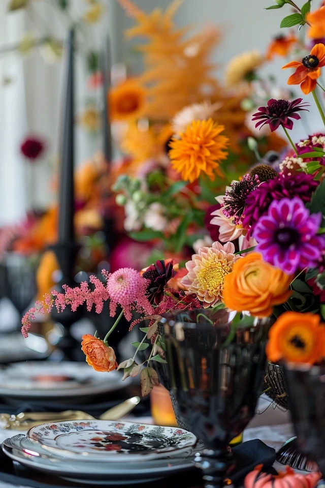 Spooky Chic Halloween Table Decorations