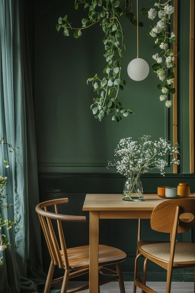 5 Tips for Adding Green Walls to Your Dining Room