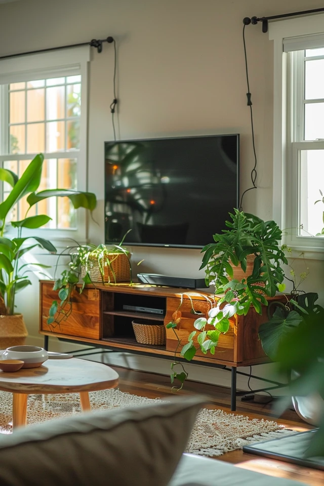 Concealing Wires and Creating a Sleek Media Cabinet