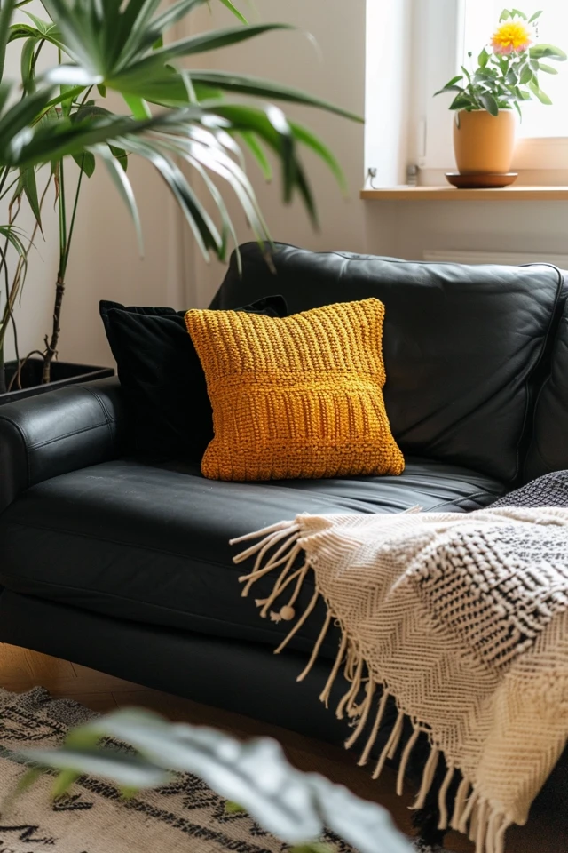 Adding Personality to Your Black Sofa Decor
