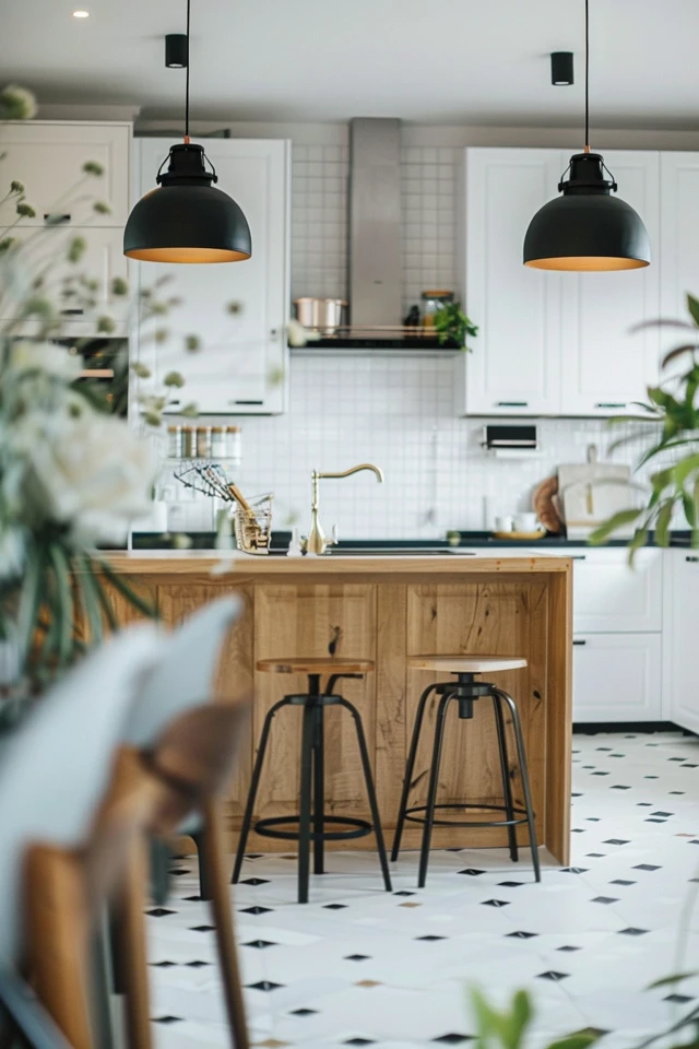 Brightening Your Space: Kitchen Floor Ideas with White Cabinets