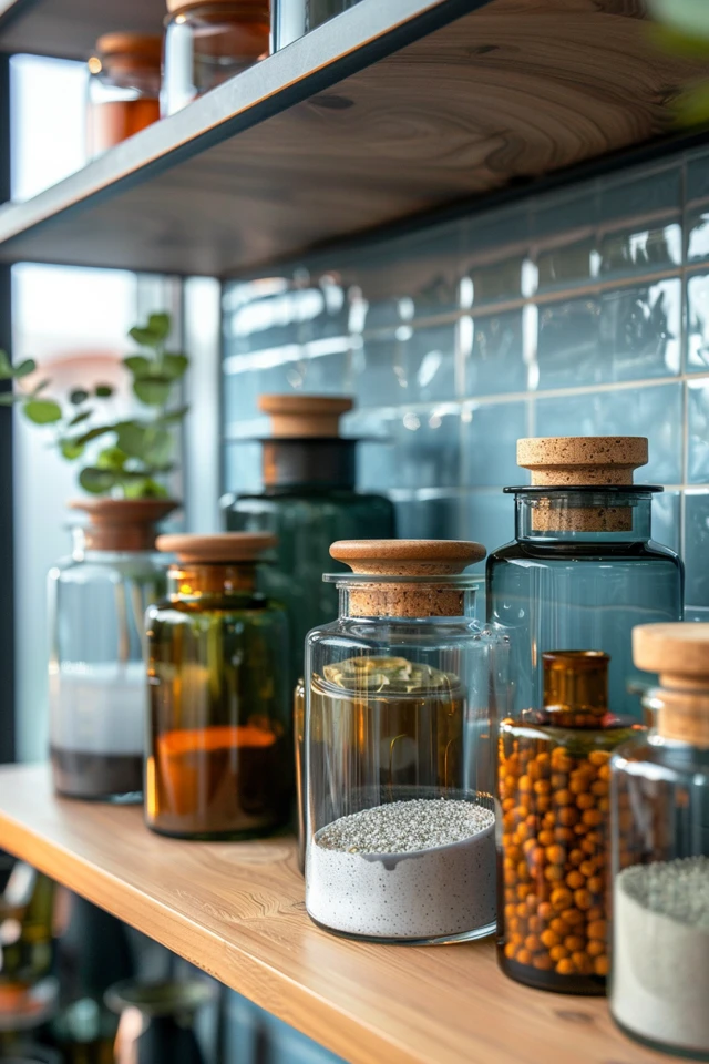 Stylish Mason Jar Storage Ideas for Large Bathrooms