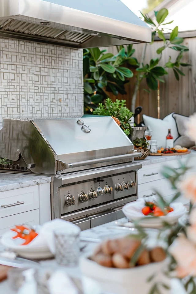 Benefits of an Outdoor Grill Backsplash