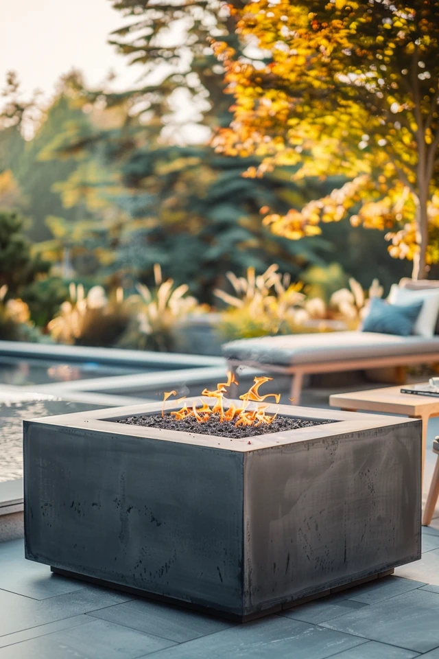 Simple Stacked Paver Fire Pit