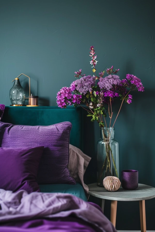 Purple and Teal Bedroom Inspiration