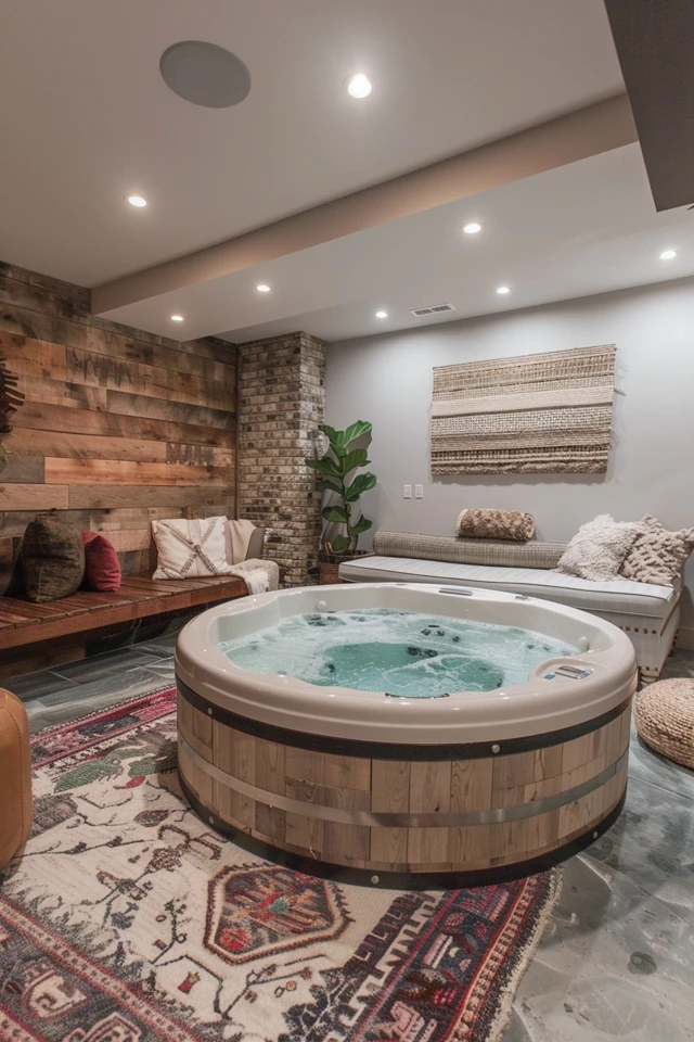 Draining and Refilling a Hot Tub in a Basement
