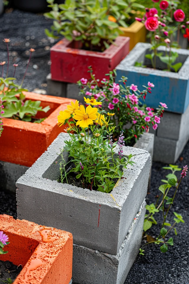 Raised Cinder Block Garden Bed - photo 2