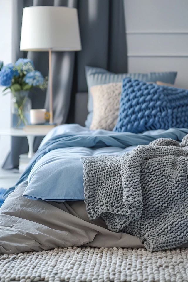 Chic Blue and Gray Bedroom Ideas for Cozy Spaces