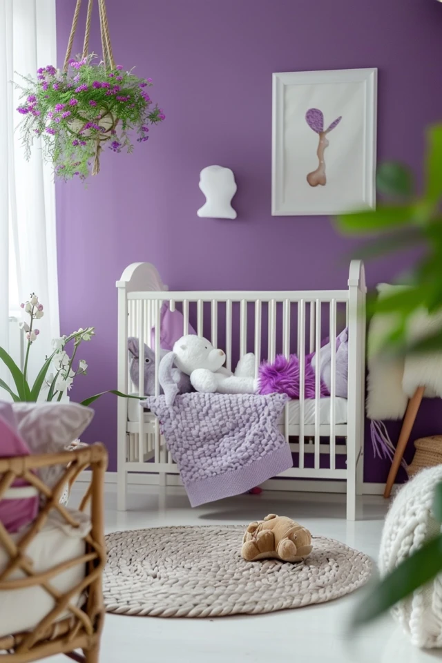 Adapting Purple to Different Nursery Styles