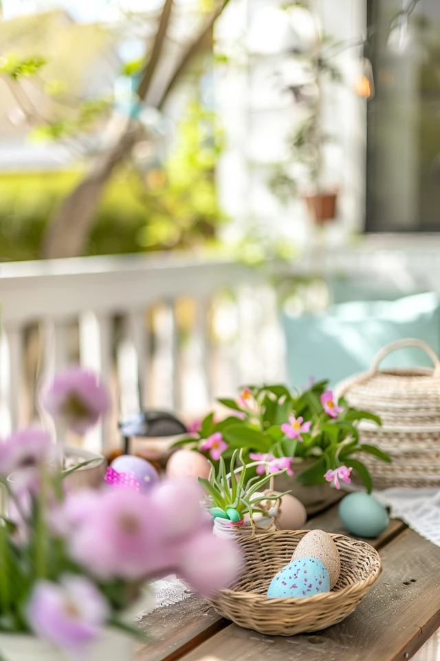 Paint Flowerpots with Easter Patterns