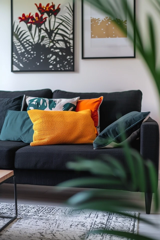 Stylish Black Couch Living Room Decor Tips